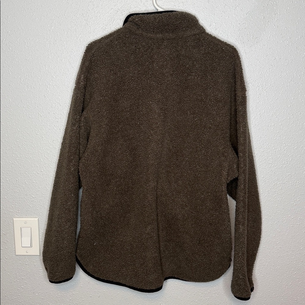 Vintage Nike ACG Men's 90's Brown Sherpa 1/4 Zip Pullover Medium - Picture 8 of 8